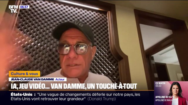 Sortie du film Le Jardinier , IA, jeu vidéo... Jean-Claude Van Damme se confie à BFMTV