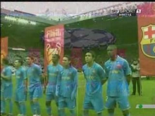 Entrée des joueurs : MU BARCA