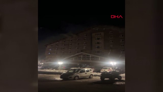 Kartalkaya Kayak Merkezi'nde can pazarı: yangın çıkan otelden çarşafla atladılar