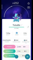 Pokémon GO-Purifying Shadow Totodile