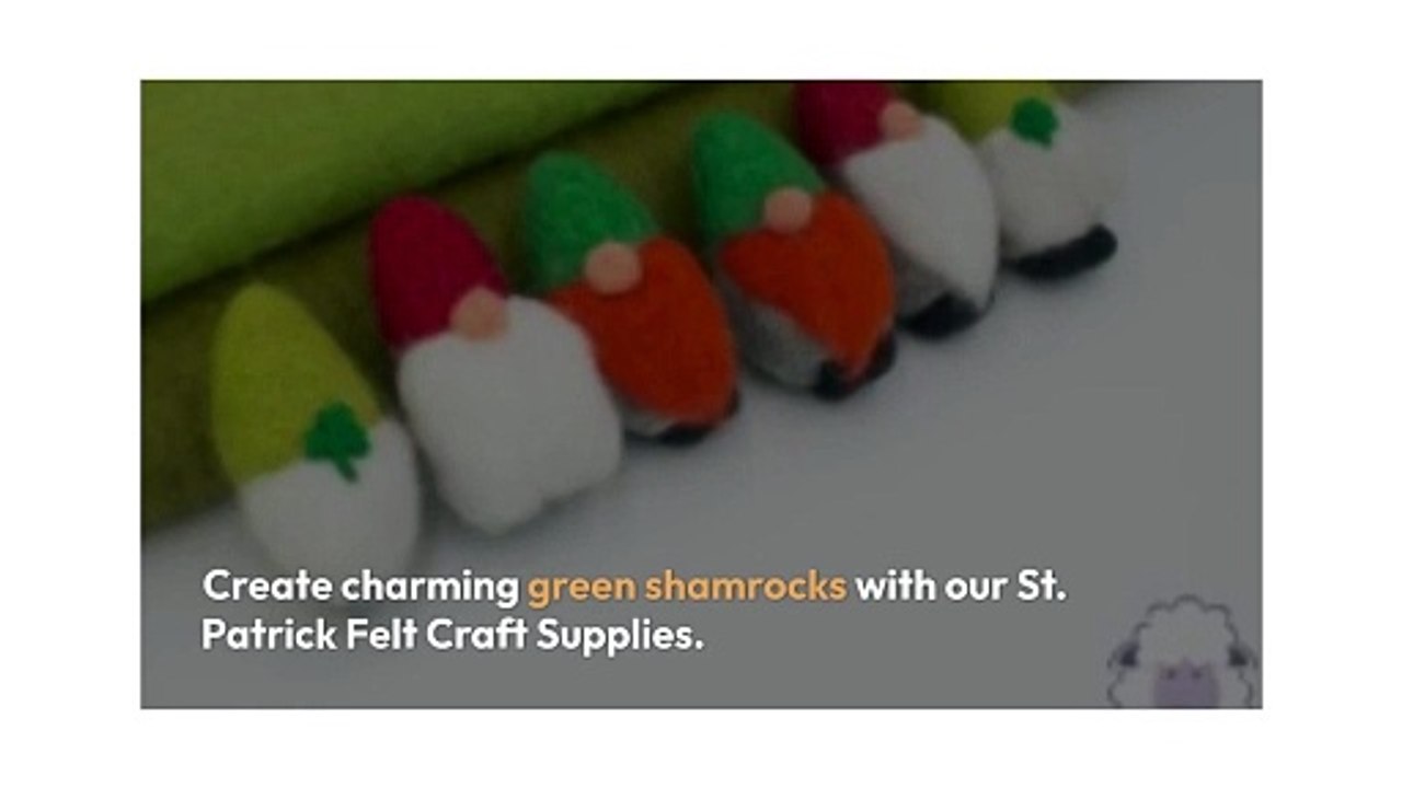 Celebrate with St. Patrick Felt Craft Supplies – Perfect for St. Patrick's Day and 4th of July