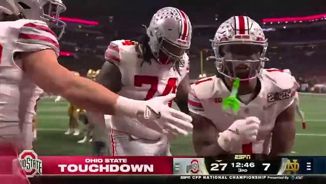 CFP National Championship Ohio State Buckeyes vs Notre Dame Fighting Irish Full Game Highlights