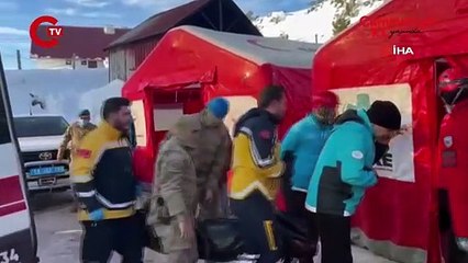 Kartalkaya’da sahra hastanesi kuruldu