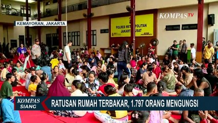 Begini Pantauan Udara Usai Kebakaran 543 Bangunan di Kemayoran