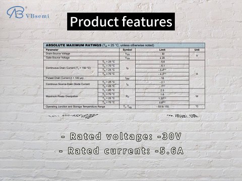 AFP3407SS23RG-VB is a SOT23 package P-Channel field effect MOS tube