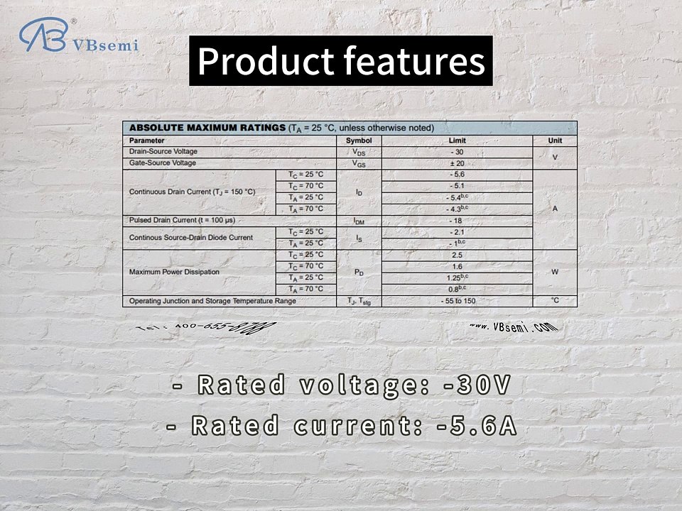 AFP3407SS23RG-VB is a SOT23 package P-Channel field effect MOS tube