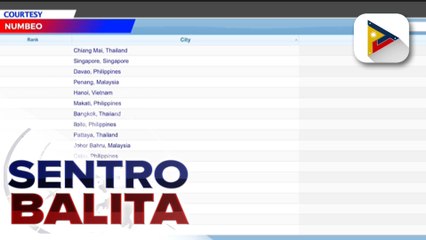 Davao city, kinilala bilang ikatlo na safest city sa buong Southeast Asia ayon sa isang survey