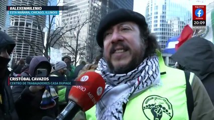 Chicago se moviliza contra la agenda de Trump con multitudinarias protestas