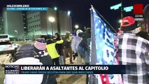 Liberación inminente de detenidos por el asalto al Capitolio genera tensión en Washington