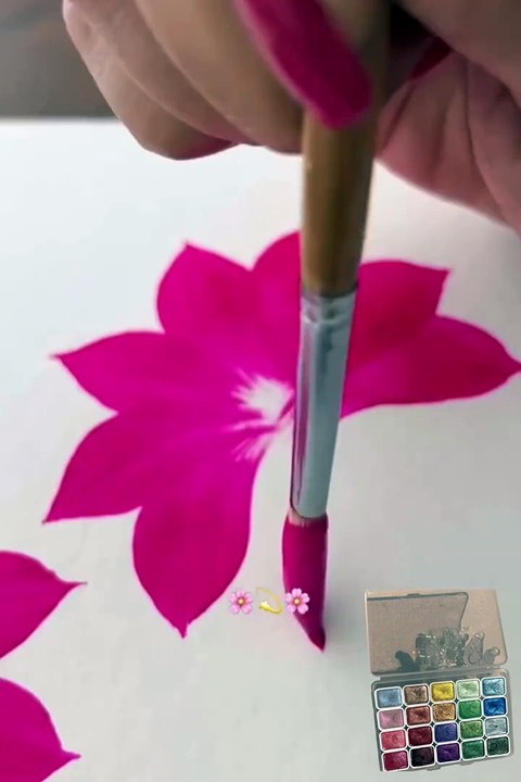 Painting flowers