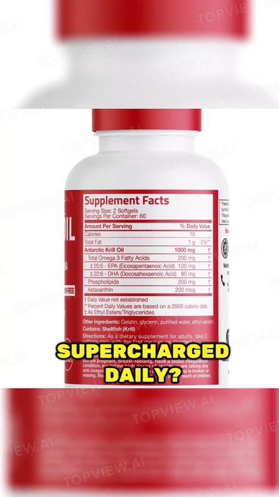 Antarctic Krill Oil 1000mg with Omega-3s EPA, DHA and Astaxanthin