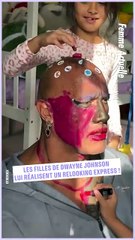 FEMME ACTUELLE : Les filles de Dwayne Johnson lui réalisent un relooking express !