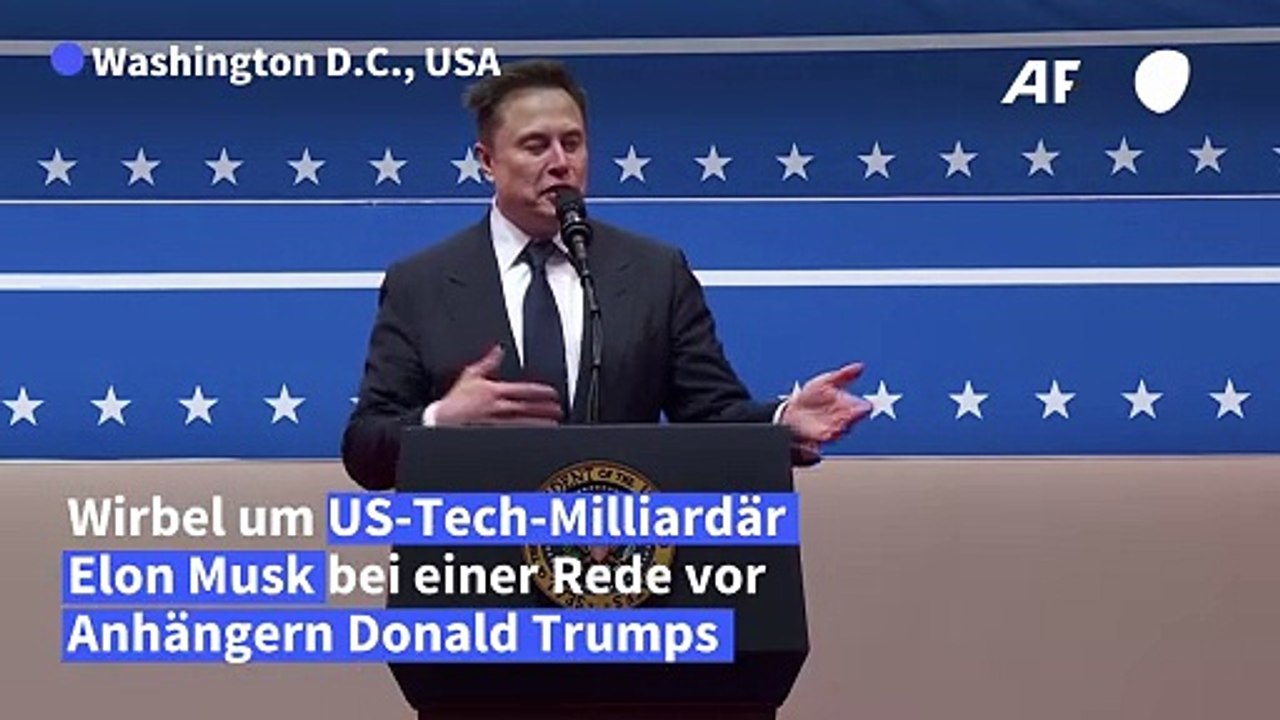Musk verstört mit an Hitlergruß erinnernder Geste