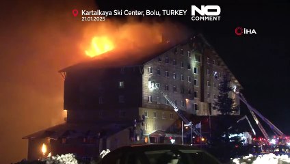 Les images de l'incendie meurtrier dans une station de ski en Turquie
