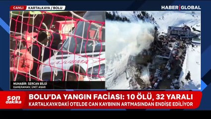 Kartalkaya’daki yangından acı görüntüler: Cansız bedenler teker teker çıkarılıyor