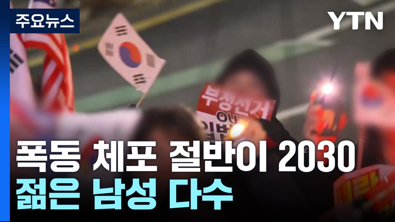 법원 폭동 체포 절반이 2030...앞장선 '젊은 극우' / YTN