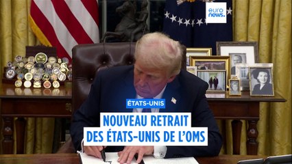 Donald Trump signe le retrait des États-Unis de l’Organisation mondiale de la santé