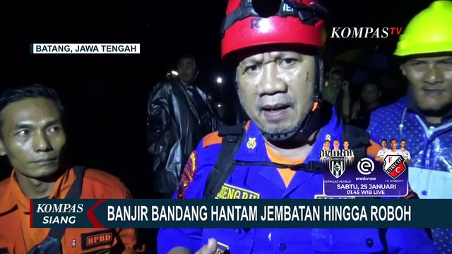 Banjir Bandang Terjang Kabupaten Batang, 3 Rumah Warga Hanyut hingga Jembatan Putus