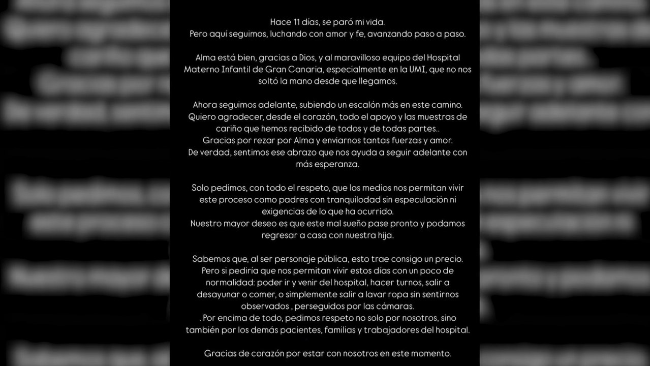 Anabel Pantoja, sus primeras palabras tras el ingreso de Alma: "Hace 11 días se paró mi vida"