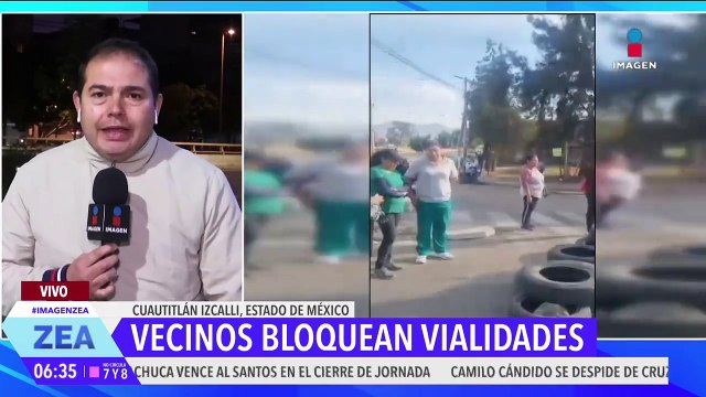 Vecinos de Cuautitlán Izcalli bloquen vialidades contra el paso de camiones pesados en zonas escolares