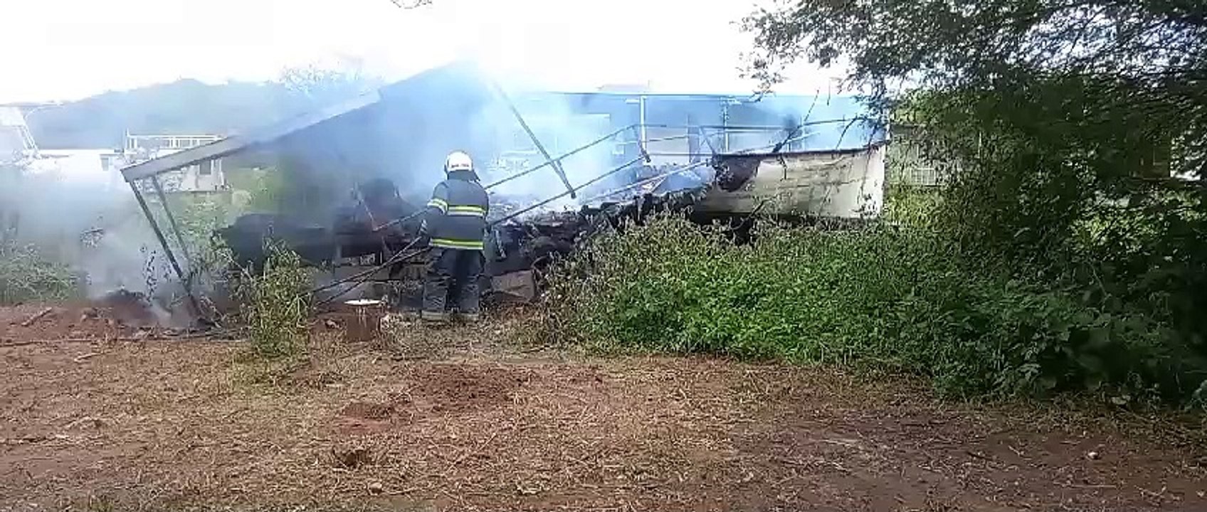 Se incendio una lancha