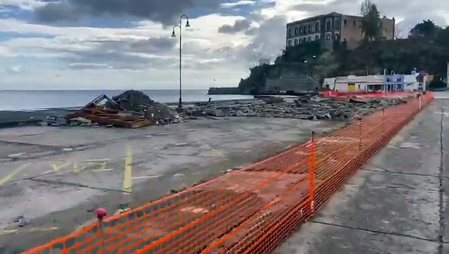 Lipari, sopralluogo del sindaco metrpolitano Federico Basile per i danni per causati dal maltempo