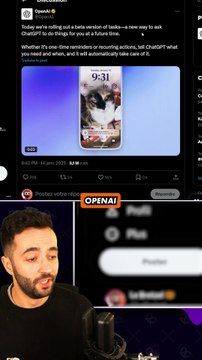 CHATGPT A UNE NOUVELLE FONCTIONNALITE ! 🤪 #openai #chatgpt #actusia #tasks #chatbot #chatgpttasks