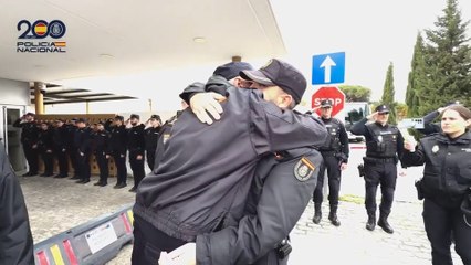 La emotiva vuelta al trabajo del policía arrollado por narcos en 2020 en Algeciras