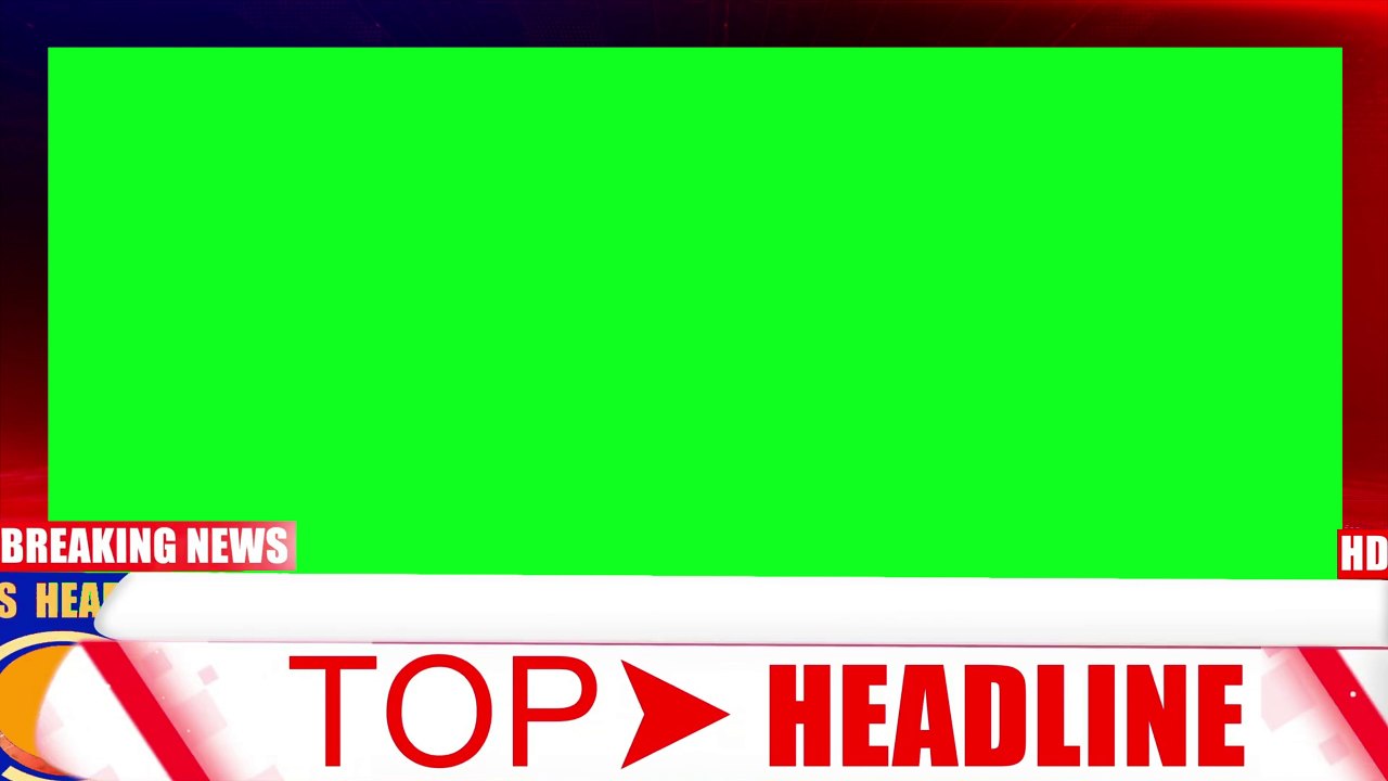 Breaking News Green Screen Frame || News Frame || No Copyright || 4K