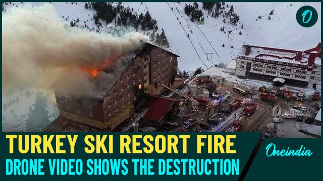 Turkey Hotel Fire: Shocking Drone Video Shows Deadly Extent of Devastation at Kartalkaya Ski Resort