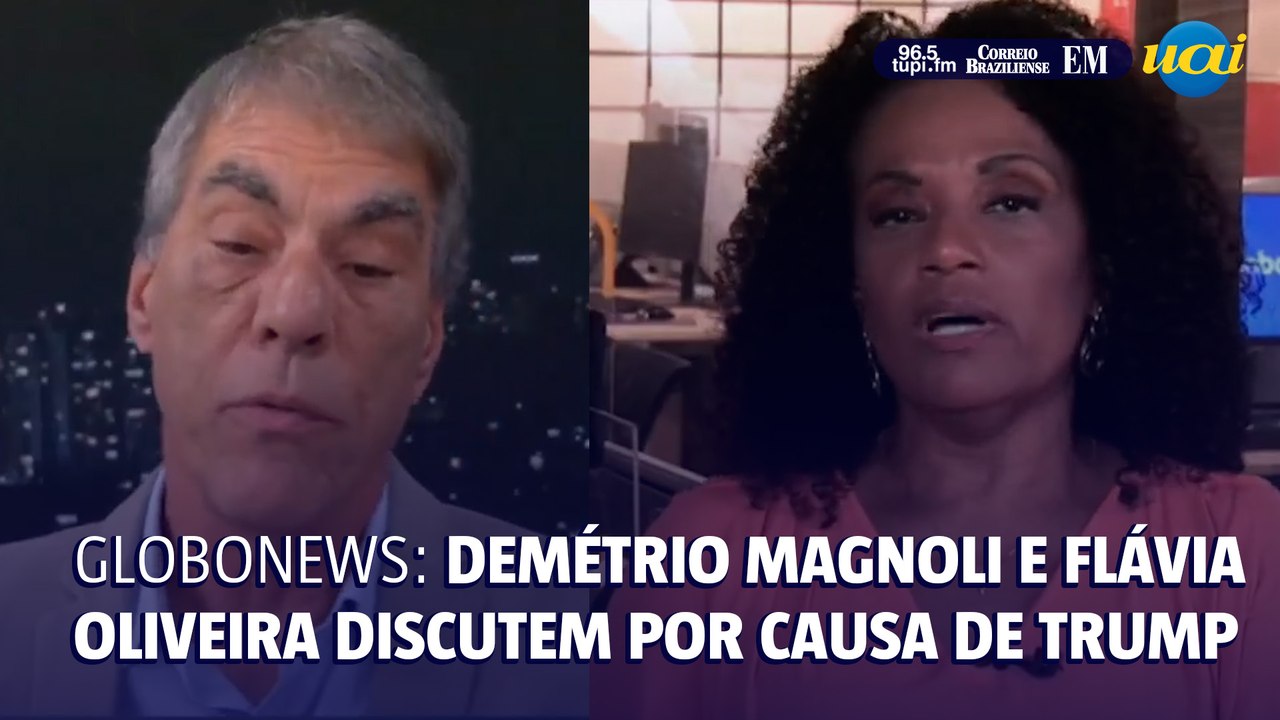 GloboNews: Demetrio Magnoli e Flávia Oliveira discutem por causa de Trump