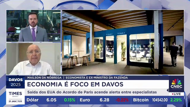 Maílson da Nóbrega sobre Fórum Econômico: Foco em Davos é a transição energética e economia solar