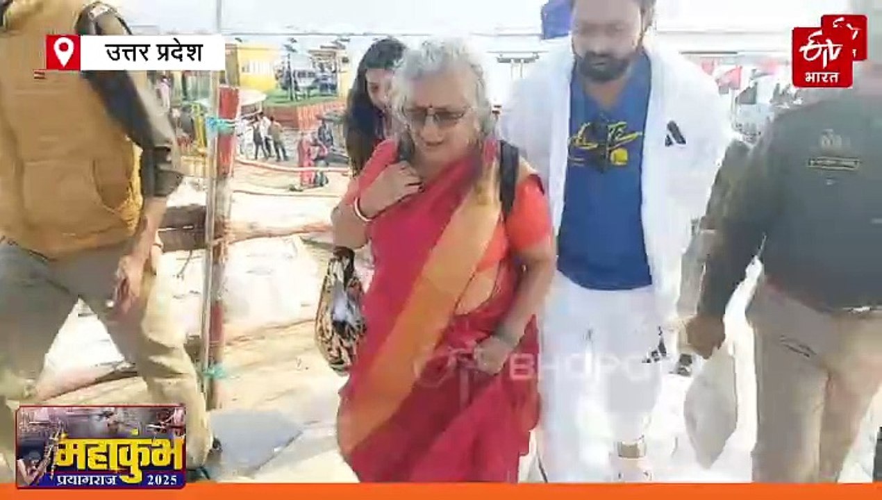 महाकुंभ 2025; उद्योगपति और राज्यसभा सांसद सुधा मूर्ति ने संगम में लगाई आस्था की डुबकी, कहा- मांगी थी मन्नत
