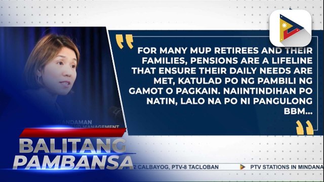 DBM, inaprubahan ang release ng higit P3-B bilang tugon sa regular na pensyon ng MUP sa unang quarter ng 2025