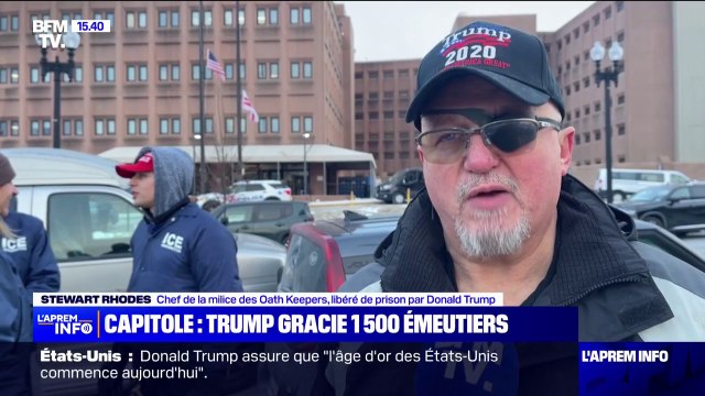 J'ai été libéré hier soir : Donald Trump gracie 1.500 assaillants du Capitole lors du 6 janvier 2021 dont Stewart Rhodes, chef de la milice des Oaths Keepers