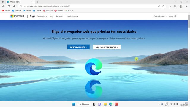 Como poner solo los iconos en la Barra de Favoritos o marcadores en Microsoft Edge