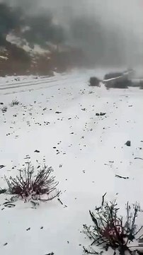 ثلوج كثيفة نواحي مدينة وجدة، المغرب