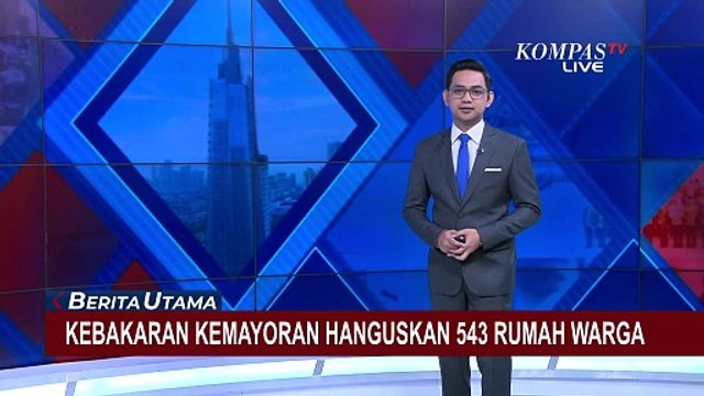 Kebakaran Kemayoran Hanguskan 543 Rumah Warga, Wapres Gibran Kunjungi Korban di Pengungsian