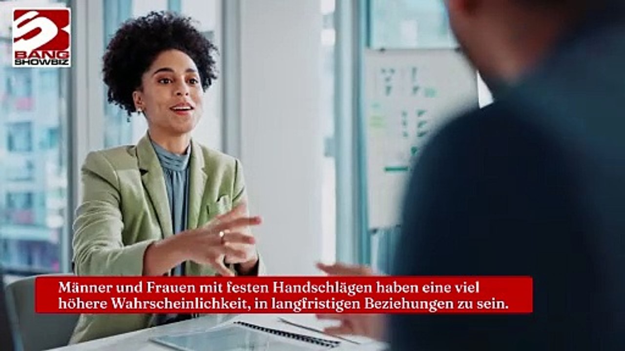 Handschläge können den Erfolg von Beziehungen bestimmen