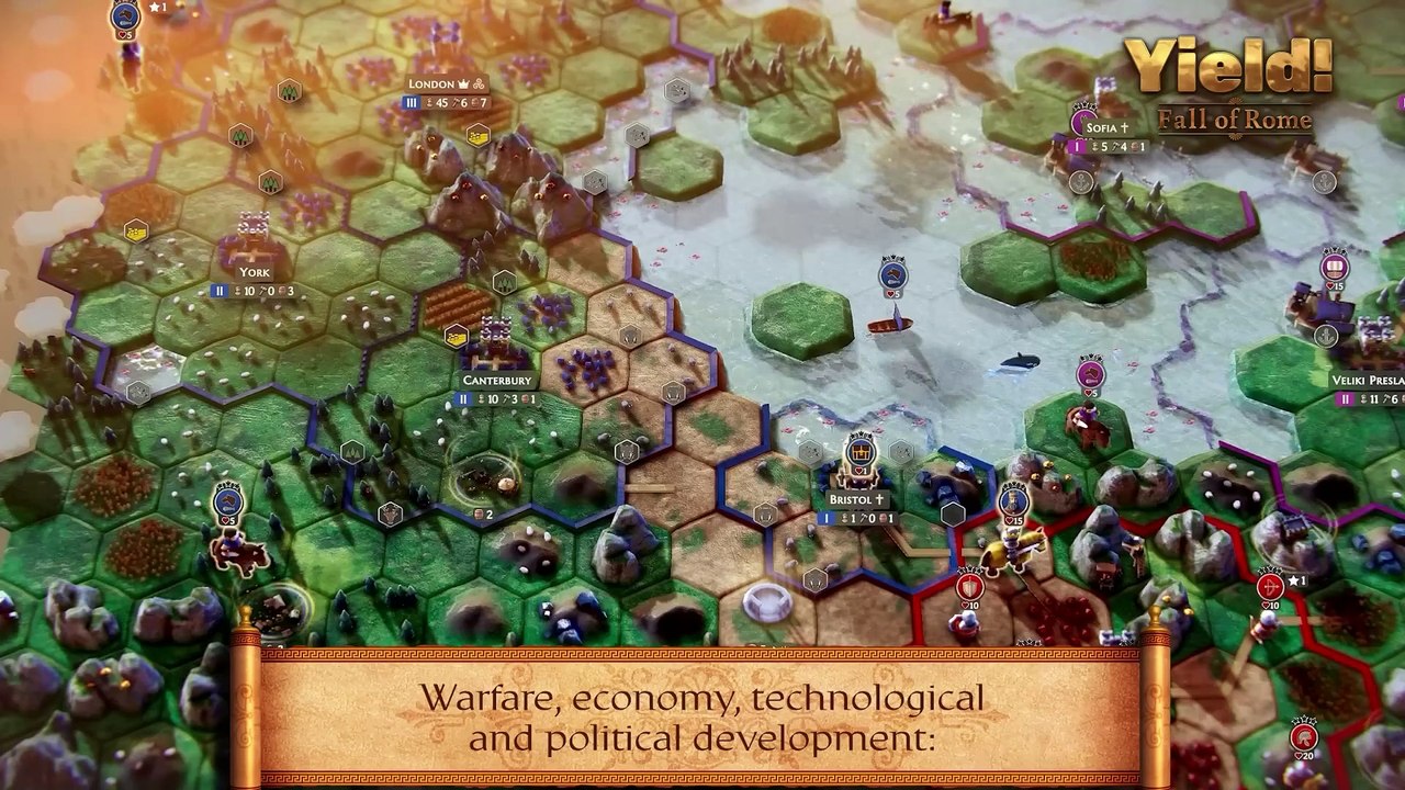Yield! Fall of Rome: Gameplay-Trailer zum neuen Strategie-Spiel auf Steam