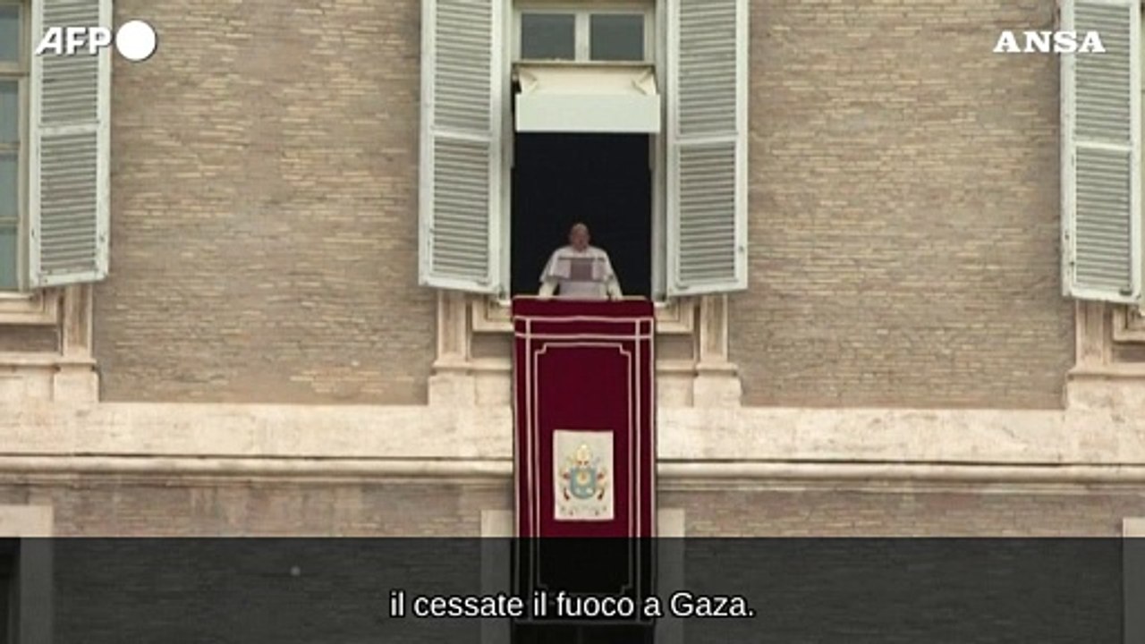 Il Papa: "La tregua a Gaza sia rispettata, si lavori ai 2 Stati"