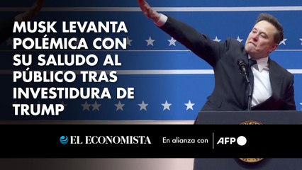 Musk levanta polémica con su saludo al público tras investidura de Trump