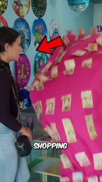 She wants to buy fabric covered in money, dreaming of becoming rich..#shorts