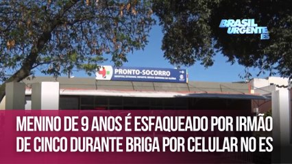 Menino de 9 anos é esfaqueado por irmão de cinco durante briga por celular no ES