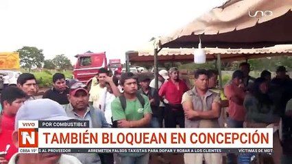 SCZ: BLOQUEO EN CONCEPCIÓN POR DIÉSEL