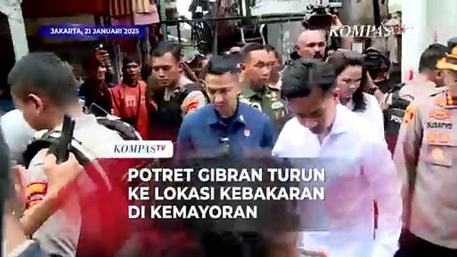 Wapres Gibran Datangi Posko Pengungsian Korban Kebakaran Kemayoran