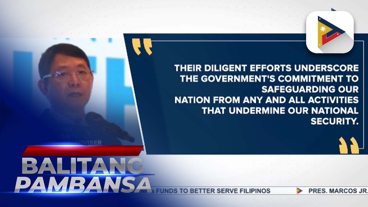 Sec. Año lauds NBI, AFP for arrest of Chinese national allegedly involved in espionage