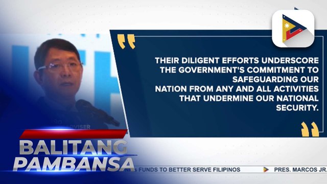 Sec. Año lauds NBI, AFP for arrest of Chinese national allegedly involved in espionage