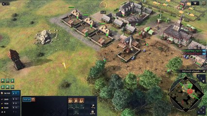 Ashloug AOE4 vs AI: Epic Battle with Royal Cannon Attacks ⚔️