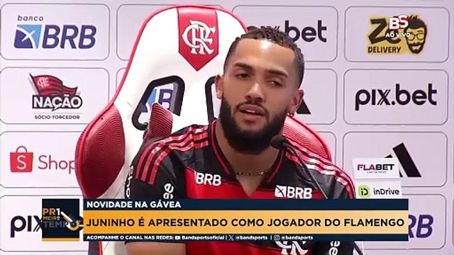 JUNINHO É APRESENTADO PELO FLAMENGO E FALA SOBRE SUAS PRINCIPAIS CARACTERÍSTICAS | PRIMEIRO TEMPO